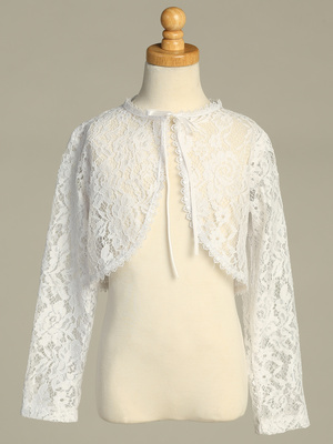 Lace long sleeve bolero