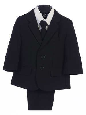 Boys 5 piece suit with garment bag