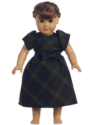 Doll dress - Plaid