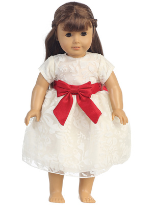 Doll dress - Organza burnout