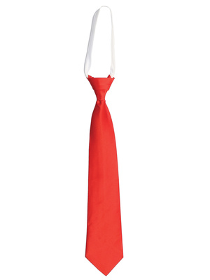 Red Confirmation Zipper Necktie