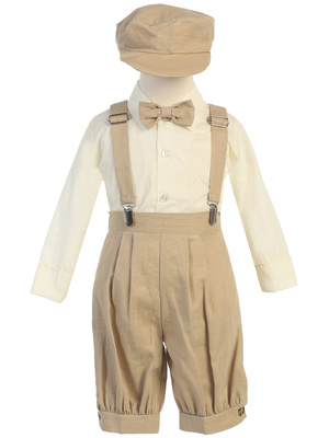 Suspender knicker set with hat (Rayon linen)