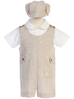 Cotton linen overall set