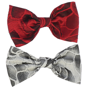 Floral jacquard hair bows