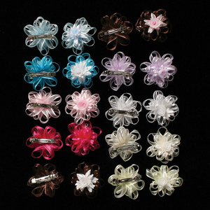 Organza hair clip set