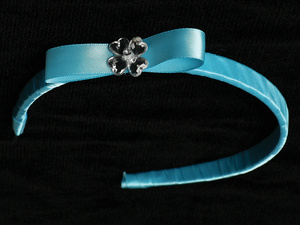 Satin Ribbon on Headband with Bow