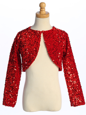 Velvet sequins bolero
