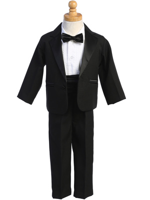 One-button Dinner Jacket tuxedo with cummberbund & bowtie