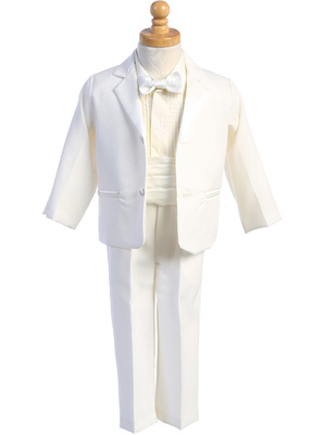 Two-button Dinner Jacket tuxedo with cummberbund & bowtie