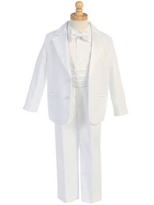 Two-button Dinner Jacket tuxedo with cummberbund & bowtie