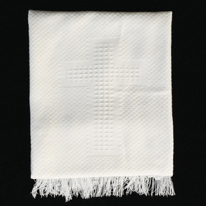 Acrylic blanket with cross designs