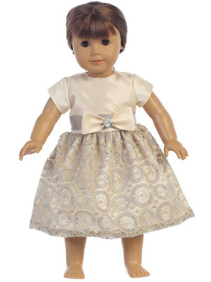 Doll dress - Taffeta & Lace