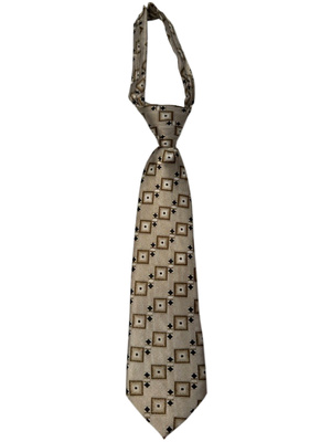 10" Zipper tie - Gold print
