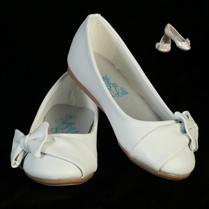 Girls flat shoes with side bow