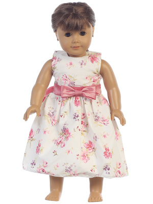 Doll dress - Cotton floral print