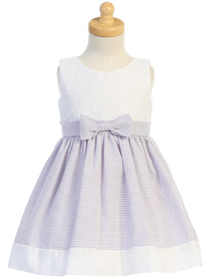 Cotton embroidered eyelet & Seersucker