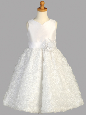 Shantung & Tulle with ribbon & sequins