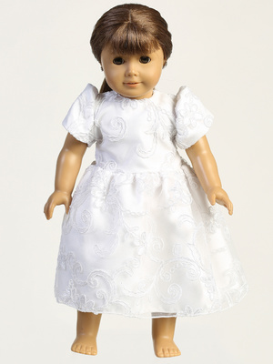 Doll dress - Corded tulle with sequins