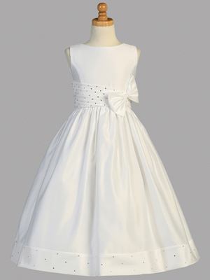 Satin with rhinestones