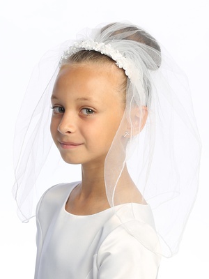 18" Veil on Headband